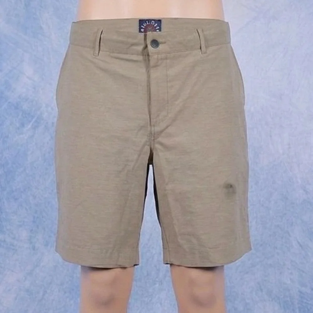 Faherty All Day Shorts Mens 36 Khaki Tan Hybrid Stretch Recycled Water Shorts
